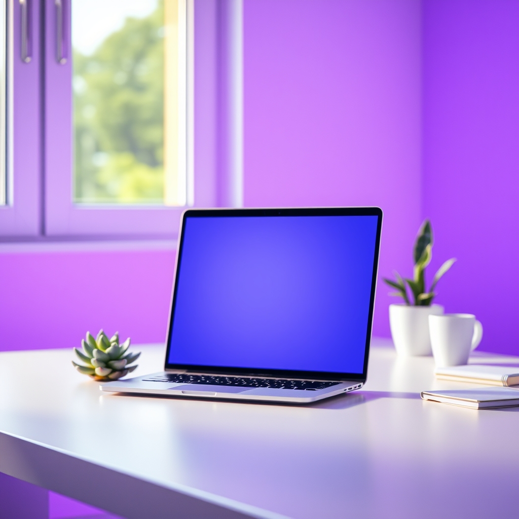 Desk workspace with a laptop for comparing PLR membership plans