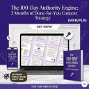 The 100-Day Authority Engine: 3 Months of Sales-Driven Content to Automate Your Growth and Dominate Your Feed (MRR/PLR)