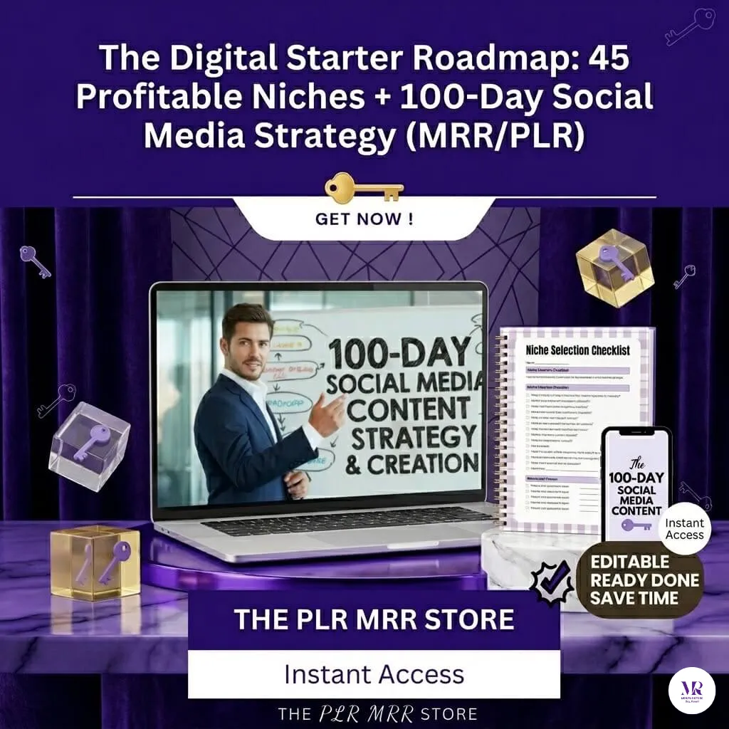 The Digital Business Blueprint: 45 High-Profit Niches + 100 Days of Sales-Ready Strategy to Dominate Your Market (MRR/PLR)