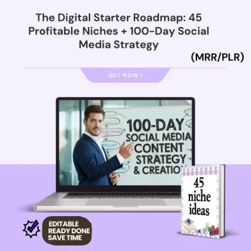 The Digital Business Blueprint: 45 High-Profit Niches + 100 Days of Sales-Ready Strategy to Dominate Your Market (MRR/PLR)
