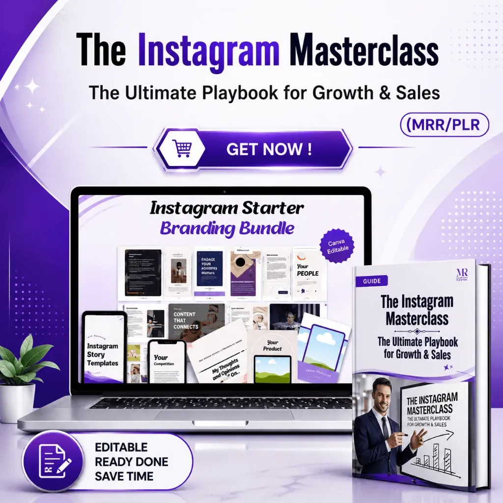 The Instagram Revenue System: Your Direct Shortcut to Viral Growth, High-Conversion Sales & Ready-to-Post Assets (MRR/PLR)