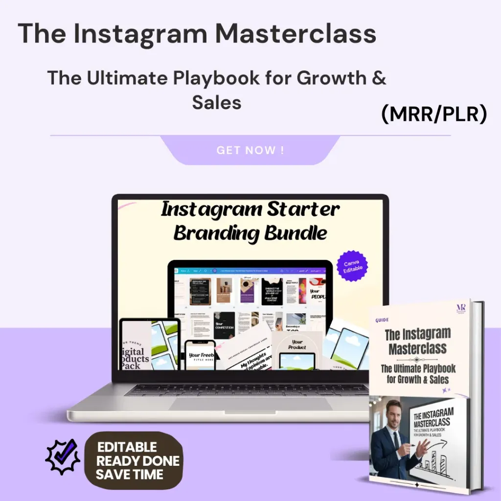The Instagram Revenue System: Your Direct Shortcut to Viral Growth, High-Conversion Sales & Ready-to-Post Assets (MRR/PLR)